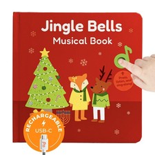 Rechargeable Christmas Musical Book for Toddlers - Interactive Sound Book