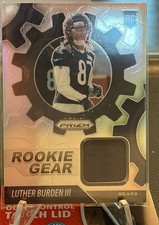 2025 Panini Prizm Luther Burden III Rookie Gear Patch Prizm RGR-LBN Bears 