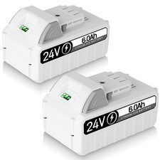 2X 6Ah 24V Li-Ion Battery for Snow Joe  Sun Joe iON 24V 24VBAT-LTX 24VBAT-LTW