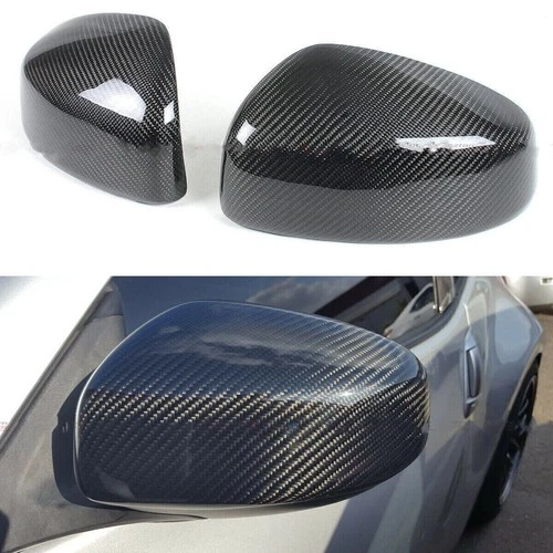 NISSAN 370Z Z34 09-20 CARBON FIBER SIDE VIEW MIRROR COVERS CAP OVERLAY COVER