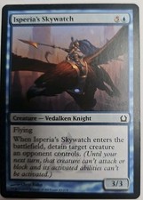 MTG Magic The Gathering Card Isperia's Skywatch Creature Vedalken Knight Blue