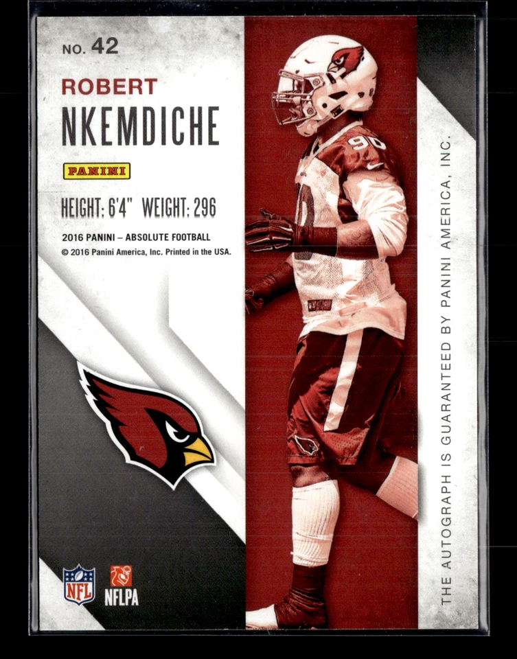 Robert Nkemdiche 2016 Absolute Rook Ink Red Auto - Image 2 of 2