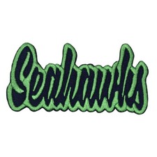 Seahawks Text Embroidered Applique Iron On Patch Various Sizes Customize