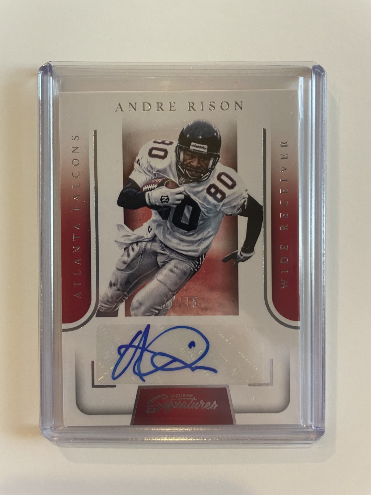 Andre Rison Auto #11/15 Prime Signatures Autograph Falcons Rare Low Number