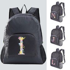Foldable Printed Leisure Rucksack Office Travel Camping Outdoor Walking Bag