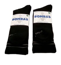 Lot Of 2 Pairs NEW Bombas Solid Calf Socks Honeycomb Arch Support Black Size XL