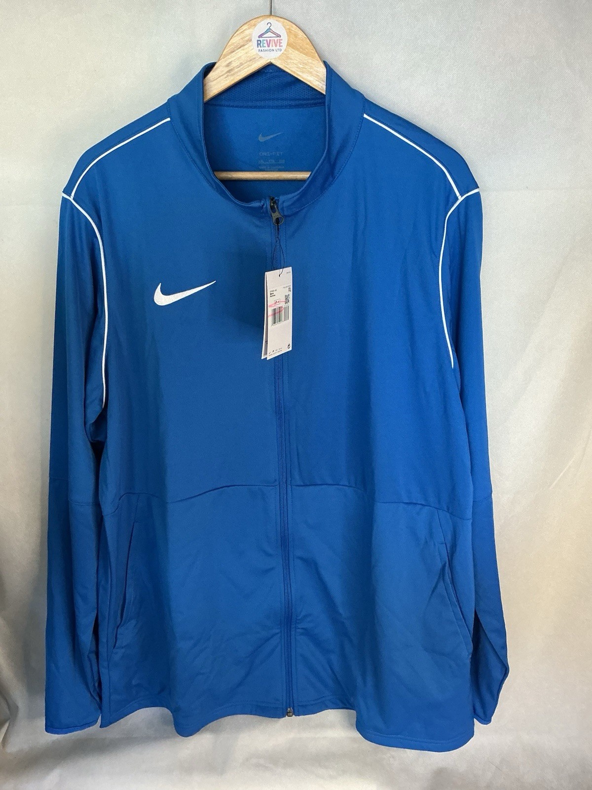 Bnwt Nike Men’s Unisex Dry Fit Full Zip Long Sleeve Top Size Xxl Blue Sports