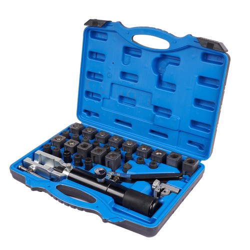 Hydraulic Flaring Tool Set 45° Double and Single Flares with Tube Cutter Black