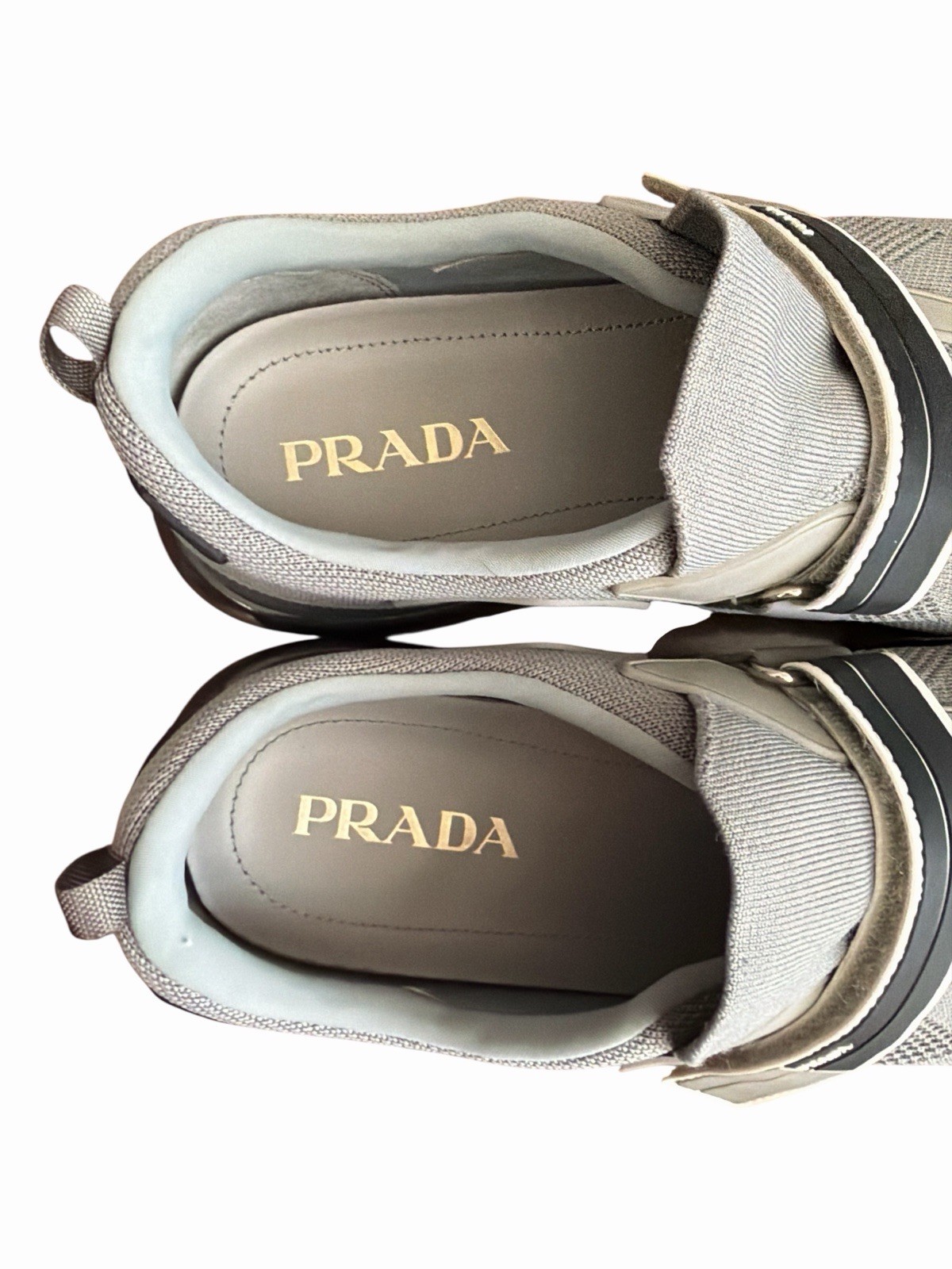 PRADA Black Gray Low Top Cloudbust Shoes Men’s Size 12 20G 064 Easy Closure thumbnail 7