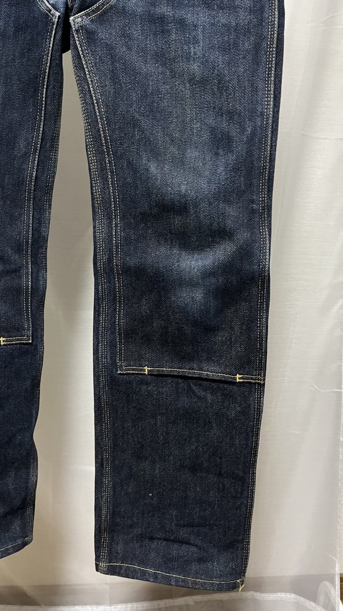IRON HEART W32 Lot 822 21oz HEAVY DENIM Double Knee Logger Jeans