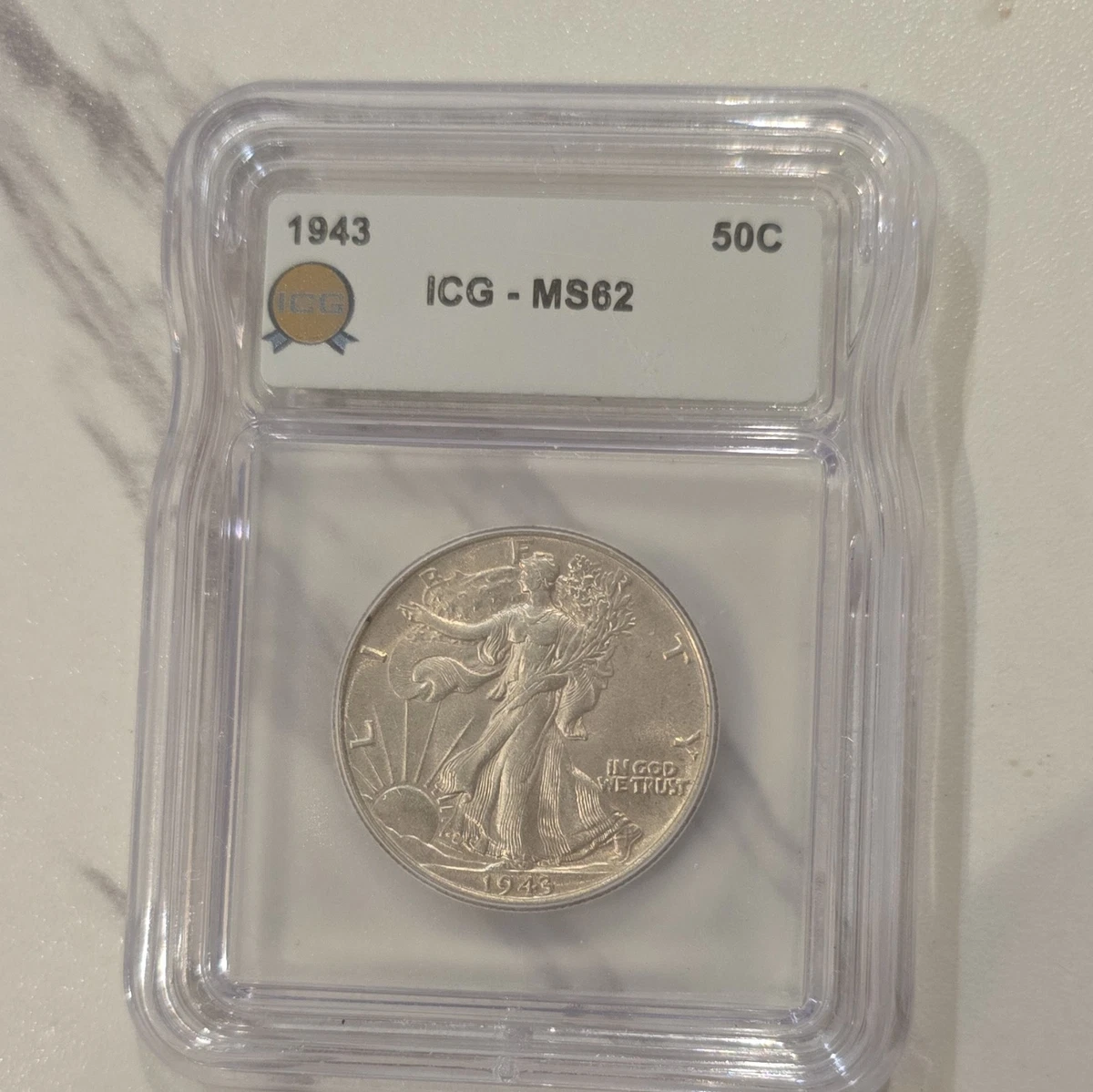 MS 62 Graded 1943 Year Liberty Walking Half Dollars (1916-1947) | eBay