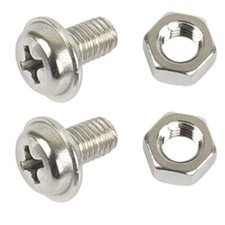 OG Fender 8x5mm 1 PAIR Bolt & Nuts Lowrider Bicycle Cruiser Bike Chrome
