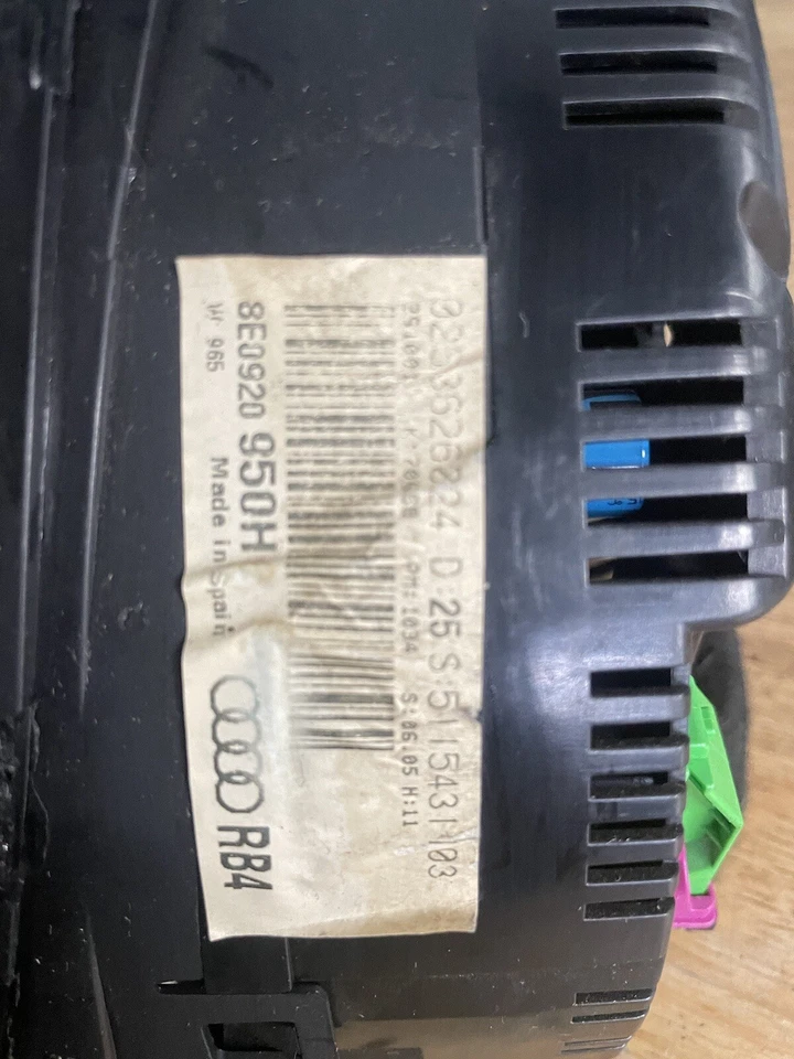 Cuadro de instrumentos velocímetro velocímetro Audi A4 B6 B7 S4 2002-2007 Foto 3 de 4