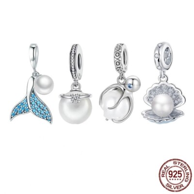 Charm passt zu Pandora Armband 925 Sterling Silber Sea Life Meer