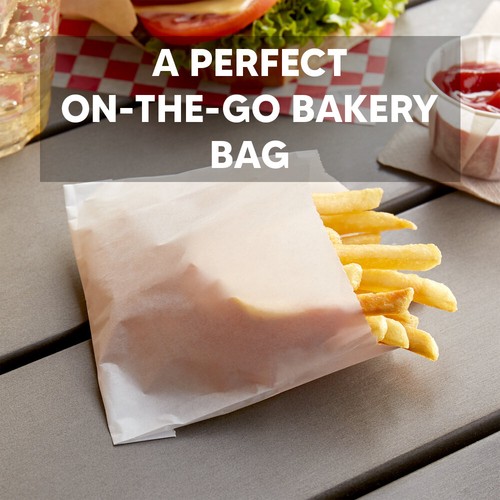 White & Brown Kraft Paper Bags for Takeaway Food Vegetables Grocery - All Sizes - Picture 8 of 11