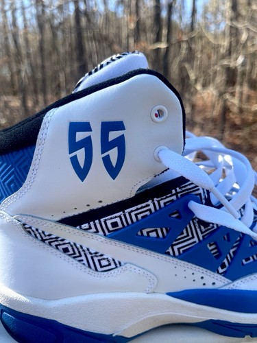 Adidas Dikembe Mutombo White Blue Black SZ 11 ⚪️🔵⚫️🟢🟡🔴🛡️🔥🔥🔥🔥🔥 - Picture 11 of 12