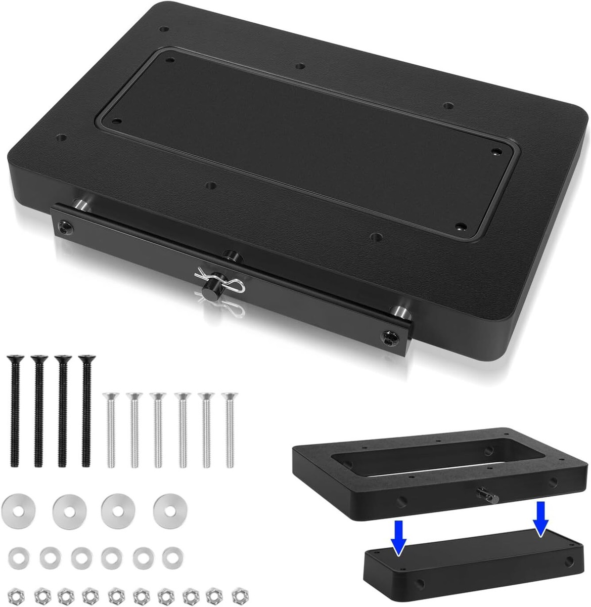 Support Montage Rapide MKA-16-03 Compatible Minn Kota Riptide Ulterra, Terrova, PowerDrive V2, Pontoon | Rechange 1854035 Aluminium Anti-Rouille