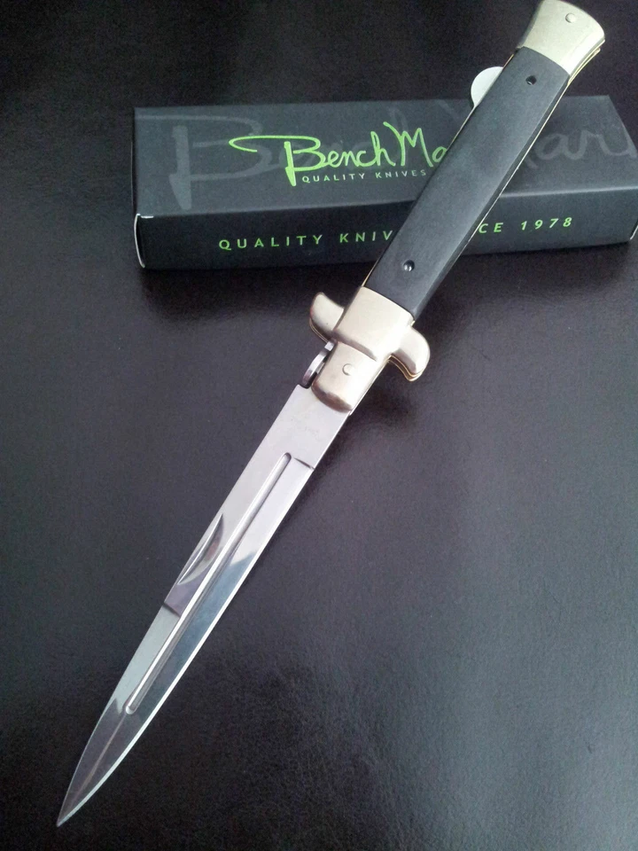 Large Bench Mark Stiletto - 10.75" Heavy Duty Lockback Folding Knife - NEW - Image 3 of 4