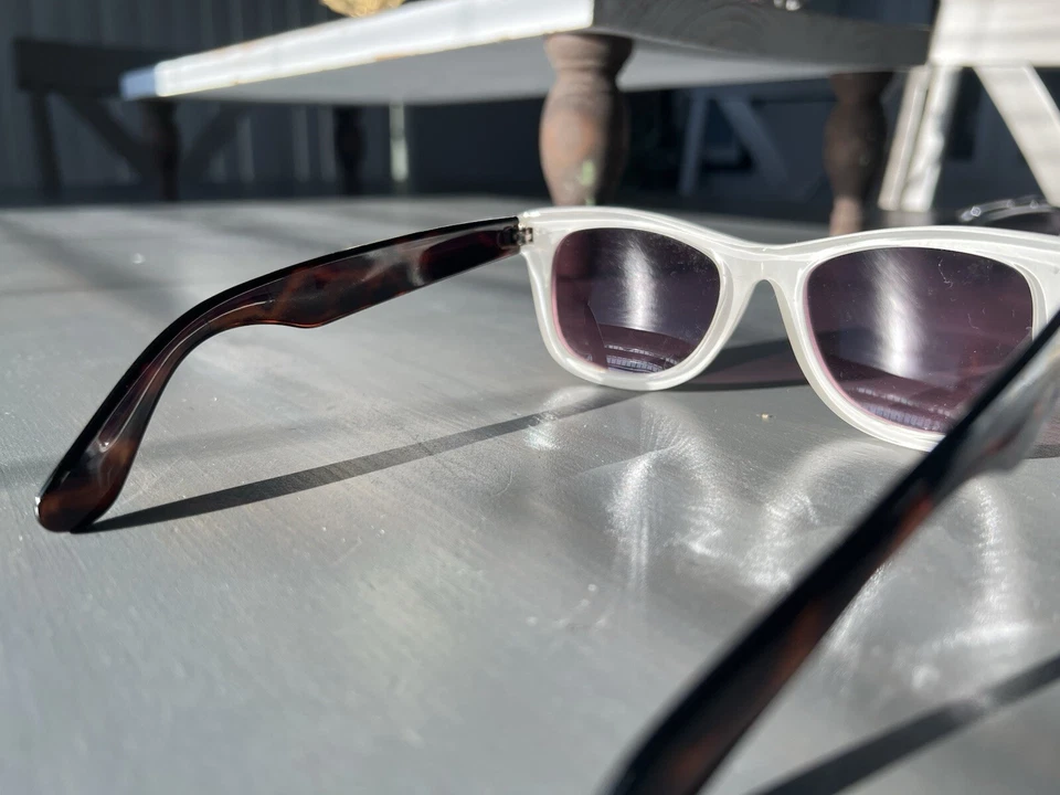 Betsey Johnson Sunglasses: White With Tortoise Shell Arms - Image 4 of 4