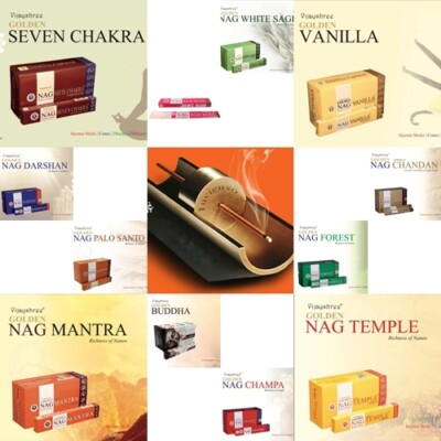 Golden Nag Räucherstäbchen  Düfte für Meditation&Yoga 15g