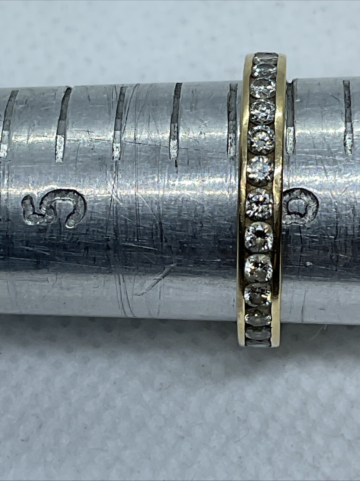 Solid 14kK Yellow Gold Diamonds STACKABLE ETERNIT… - image 10