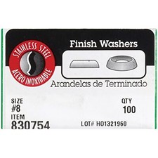 Hillman Stainless Steel .190 in. Finish Washer 100 pk