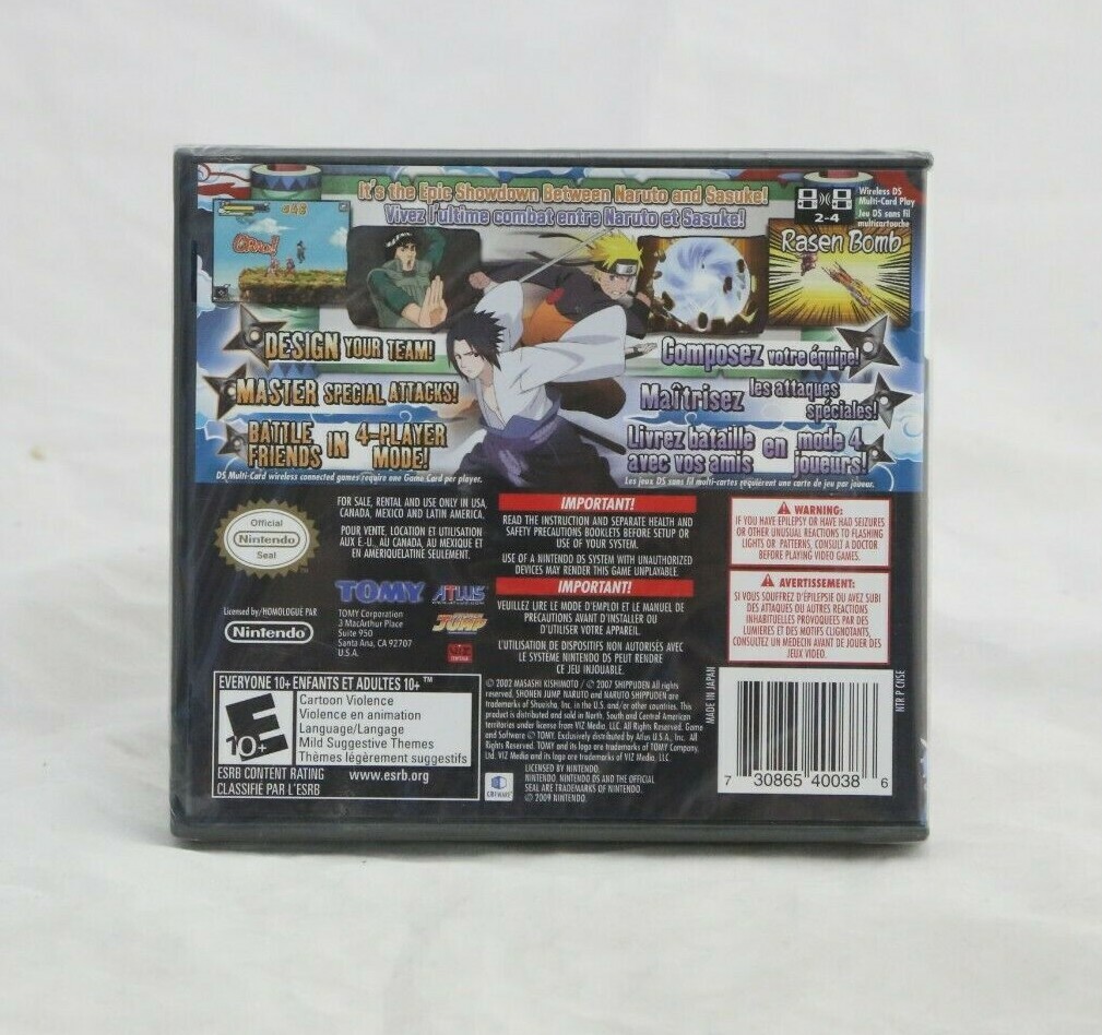 Naruto Shippuden, Naruto Vs Sasuke - Nintendo DS Games