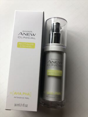 ISA KNOX ANEW CLINICAL REVITALIZE & REVEAL  INTENSIVE PEEL 1 FL OZ(AHA,PHA) NIB