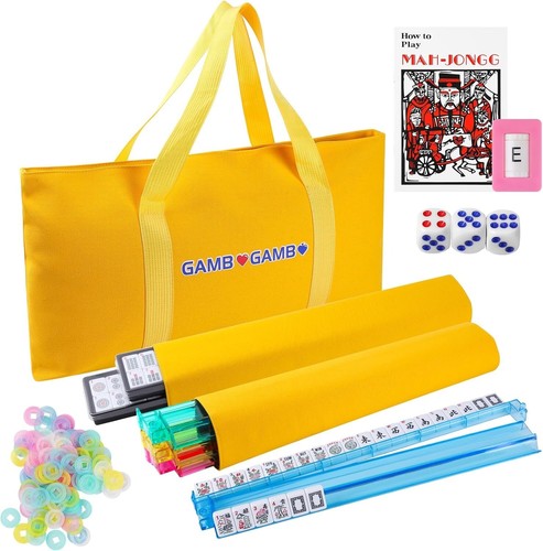 Complete American Mahjong Set with 166 Durable Tiles & Elegant Yellow Bag - Bild 3 von 9