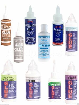 Stoffkleber Trim It Fray Stop kein Nähen Edelstein Versteifung Gutermann Wash Wear