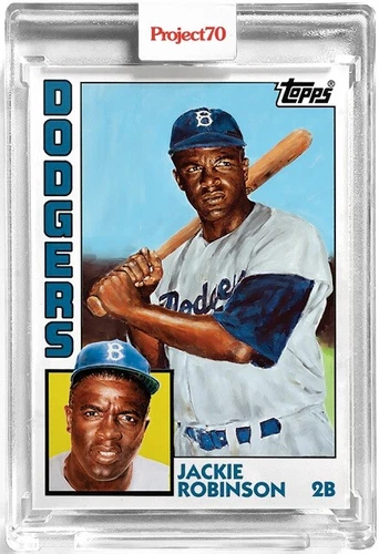 TOPPS PROJECT 70 #126 - 1984 JACKIE ROBINSON BY JONAS NEVER BROOKLYN DODGERS