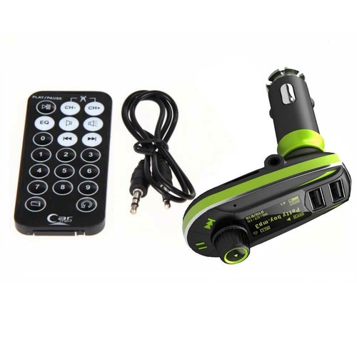 Car FM Radio Wireless Transmitter MP3 Player USB SD Slot + Remote for iphone UK - Picture 10 of 12
