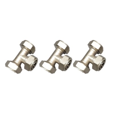 3 pcs Compressed Air Piping 3/4'' Tee M8011 Fitting Connector for MaxLINE