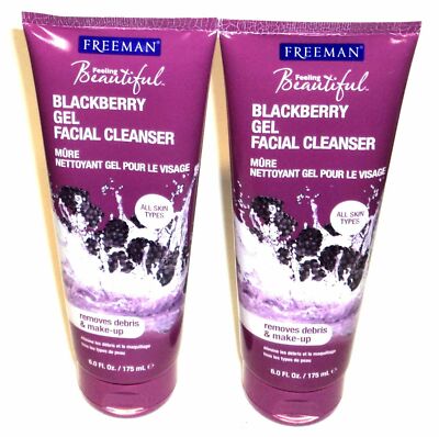 (2) FREEMAN BLACKBERRY GEL FACIAL CLEANSER