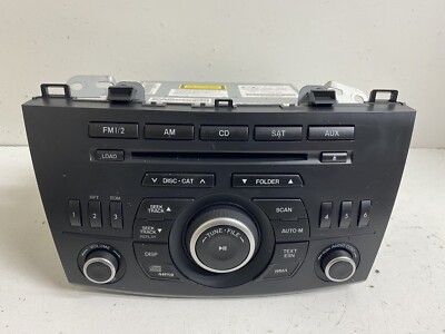 2012-2013 Mazda 3 AMFM Radio Stereo 2 DIN Single Disc CD Player 10 Speaker Oem