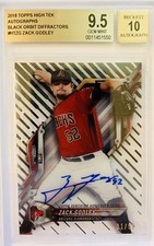 2018 Topps High Tek Zack Godley Black Orbit Diffractor Auto #21/50 BGS 9.5/10