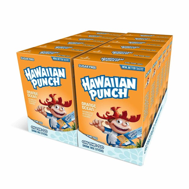 Hawaiian Punch Orange Ocean 5 Boxes 40 Singles to Go Packets Sugar