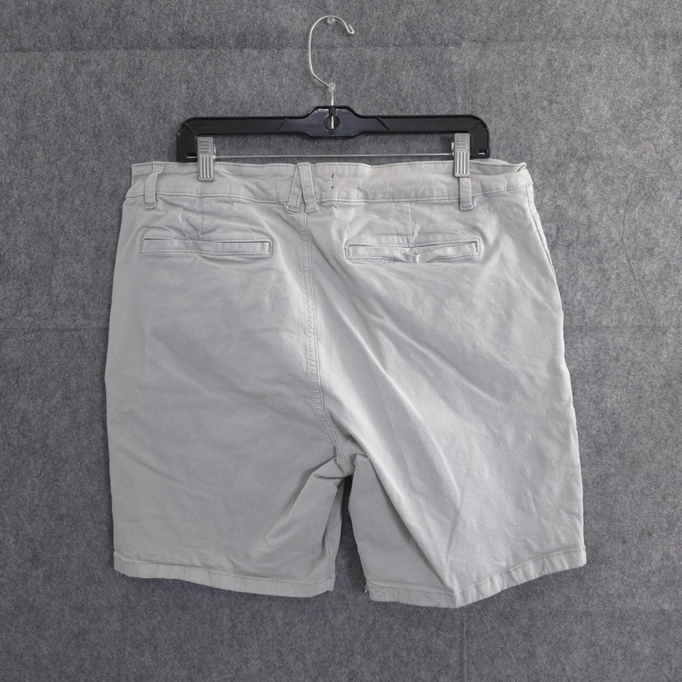 Pantalones Cortos Chinos Caqui Hudson Jeans Gris Talla 36 Dos Bolsillos Delanteros y Traseros Golf Foto 2 de 4