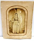 1860 CDV Photograph Woman ID Jane Logansport, Indiana Revenue Stamp by Longwell