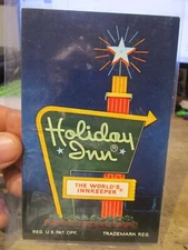 G4 Old OHIO Postcard Steubenville Holiday Inn Hotel Motel Sign Stony Hollow Blvd
