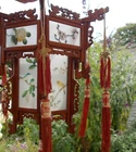 Chinese Lantern with Églomisé Glass Panels