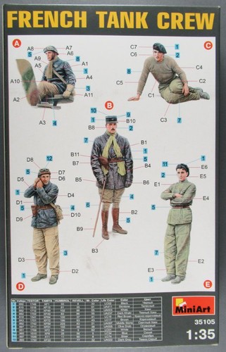 Mini Art 35105 - WW2 French Tank Crew 1/35 Neuf Boite - Photo 2/4