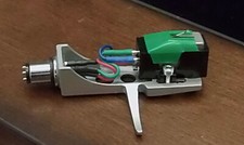 Nice Silver Turntable Headshell with Audio Technica AT11E Cartridge Stylus