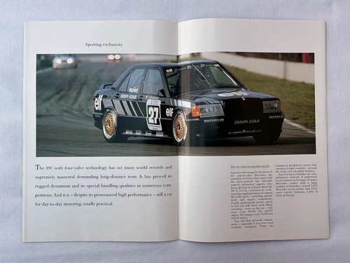 Original Mercedes-Benz 190 E 2.5-16 W201 Sales Brochure (UK Market, 1988–1993) - Picture 11 of 16