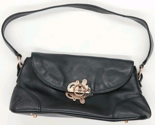 SMALL SHOULDER BAG DARK BROWN GENUINE SOFT LEATHER DESIGNER MODALU NEW WITH TAGS - Picture 8 of 9