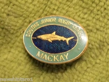 #D269. MACKAY SOUTH  JUNIOR RUGBY  LEAGUE   LAPEL  BADGE