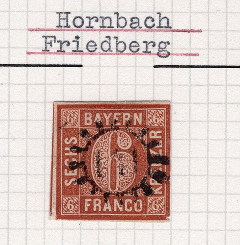 Bavaria Stamp with Number 141 Stamped (BA0777