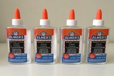 New Lot Elmer's Clear Glue Four 5 Oz Bottles