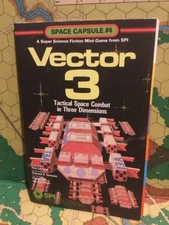 VECTOR 3 Unpunched SPI Space Capsule #4 tactical Sci-Fi Combat in 3-D Bagged