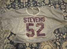 vintage stevens college football jersey large Bike gray maroon 1990s 1980s  duck